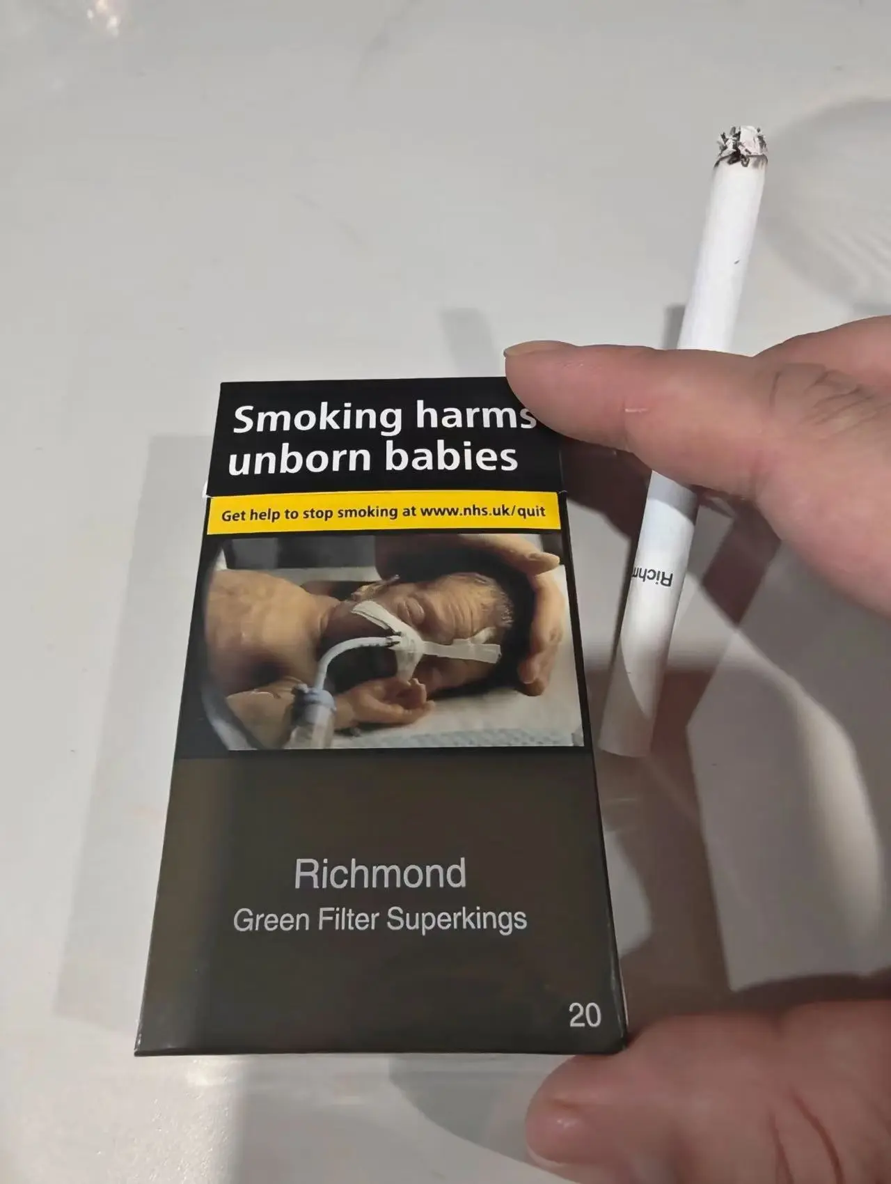 Three cartons unboxed on kitchen table